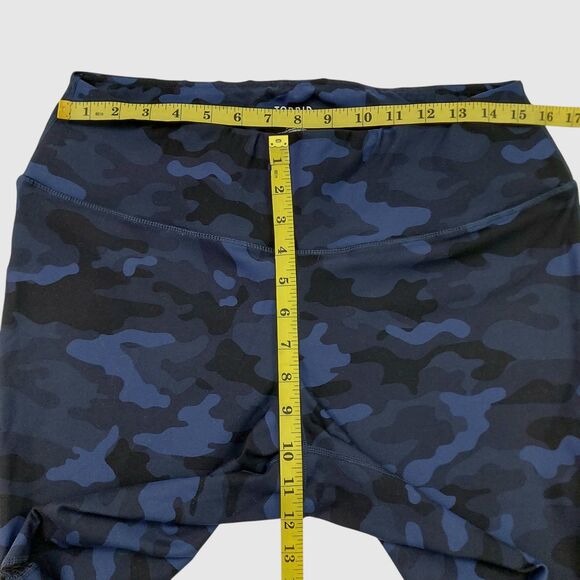 Torrid Active Leggings Womens 2 Navy Camo Mesh Breathable Athleisure Gym Workout - Picture 11 of 12